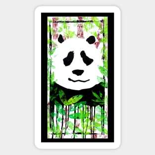 Bamboo and Chill (in white) Sticker